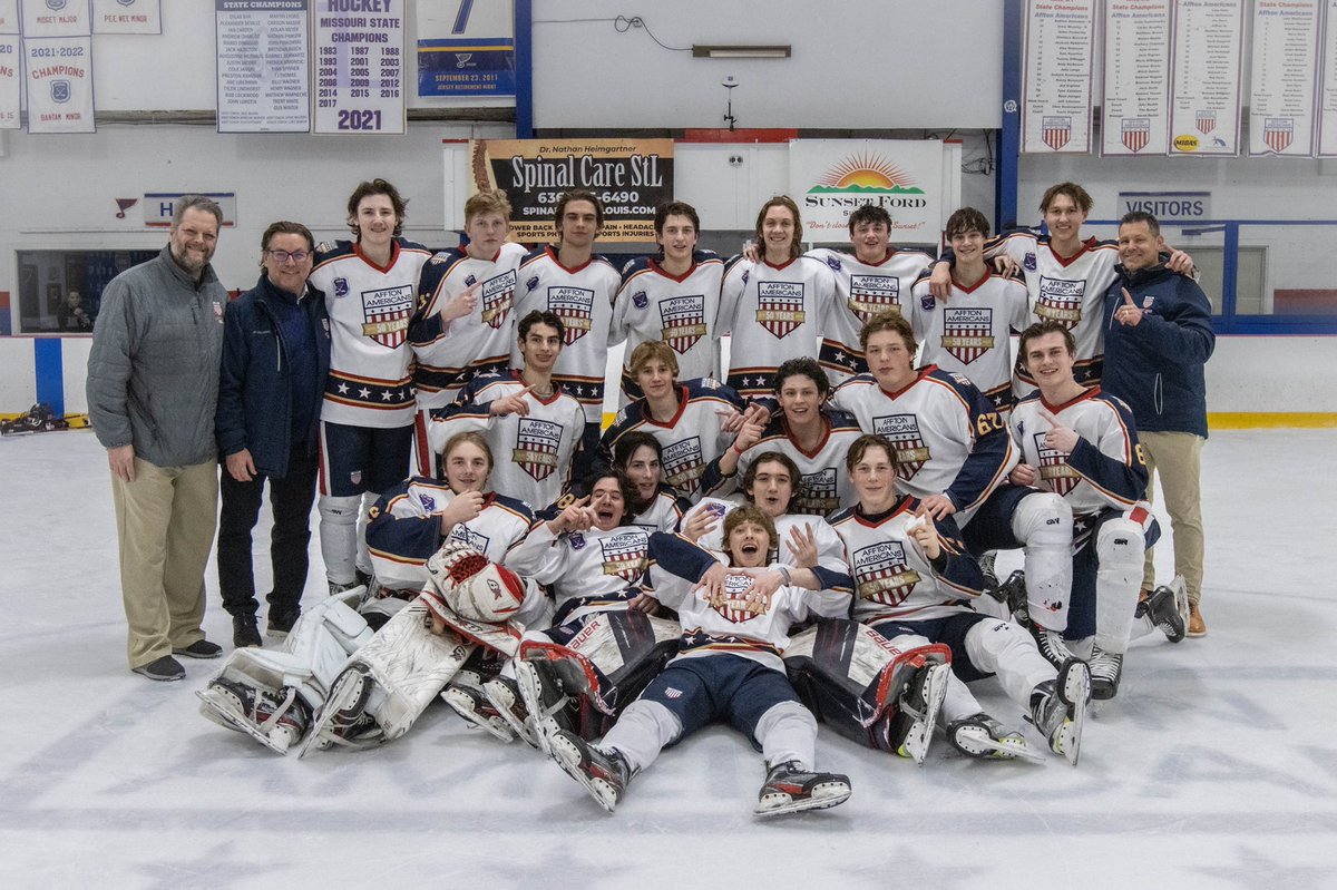 16UAfftonCSDHL's tweet photo. Missouri State Champions! Off to Nationals in Amherst, New York! March 30-April 3rd https://t.co/fCYNSX0WL9