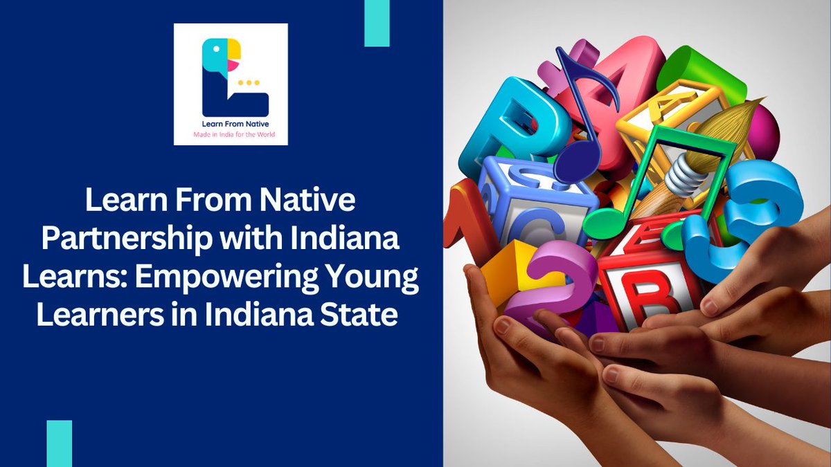 LearnFromNative's tweet image. Exciting news! Learn From Native has partnered with Indiana Learns to empower young learners in Indiana. 
Read the full article on the Impact being created by Learn From Native here - 
linkedin.com/.../learn-from…...
#LearnFromNative #IndianaLearns #EmpoweringYoungLearners #education