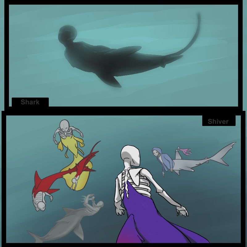 Short Comic inspired by the MerMay 2022 list. 
LeviathanTale by @skumhuu #mermay2022 #leviathantale 
 1  /25