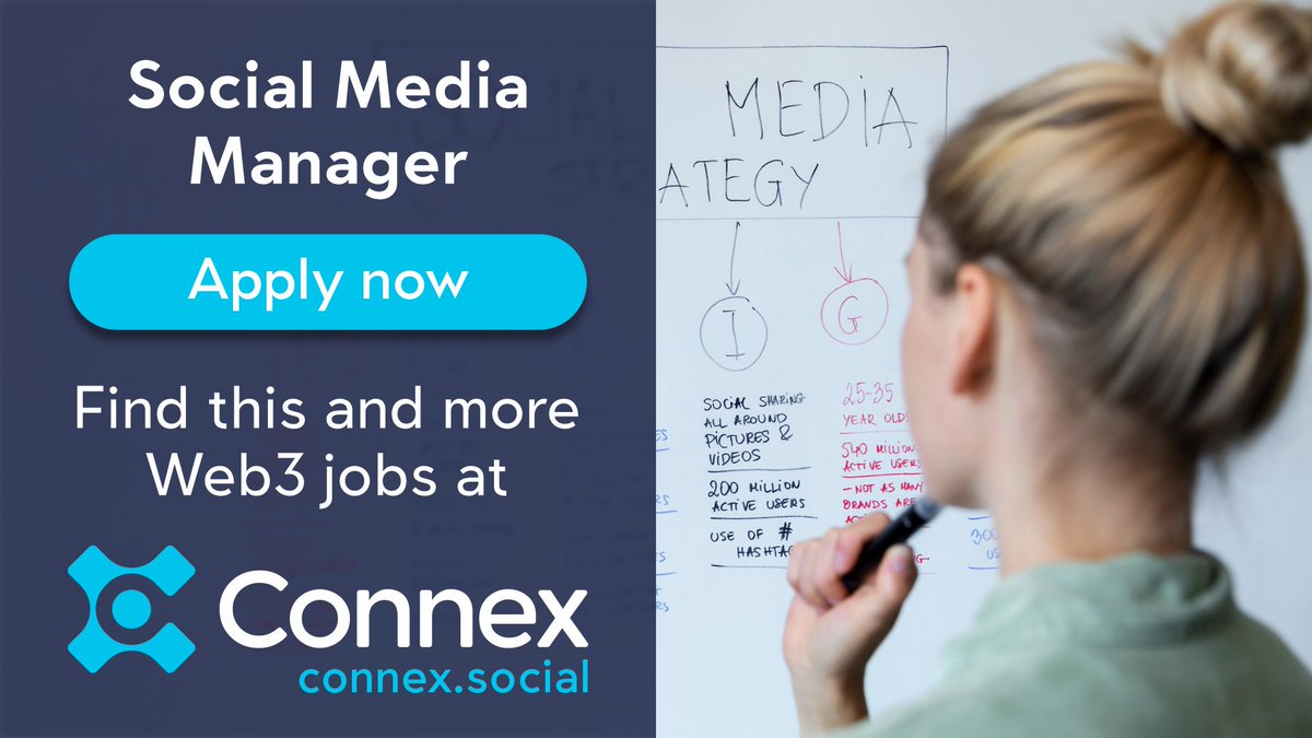 ConnexSocial's tweet image. 🌐📌Cutting edge de-fi aggregator that simplifies yield farming for the everyday user is looking for a social media manager to manage their social following: connex.social/#/jobDetail?jo…

📢🔥Apply today at connex.social  #cryptojobs