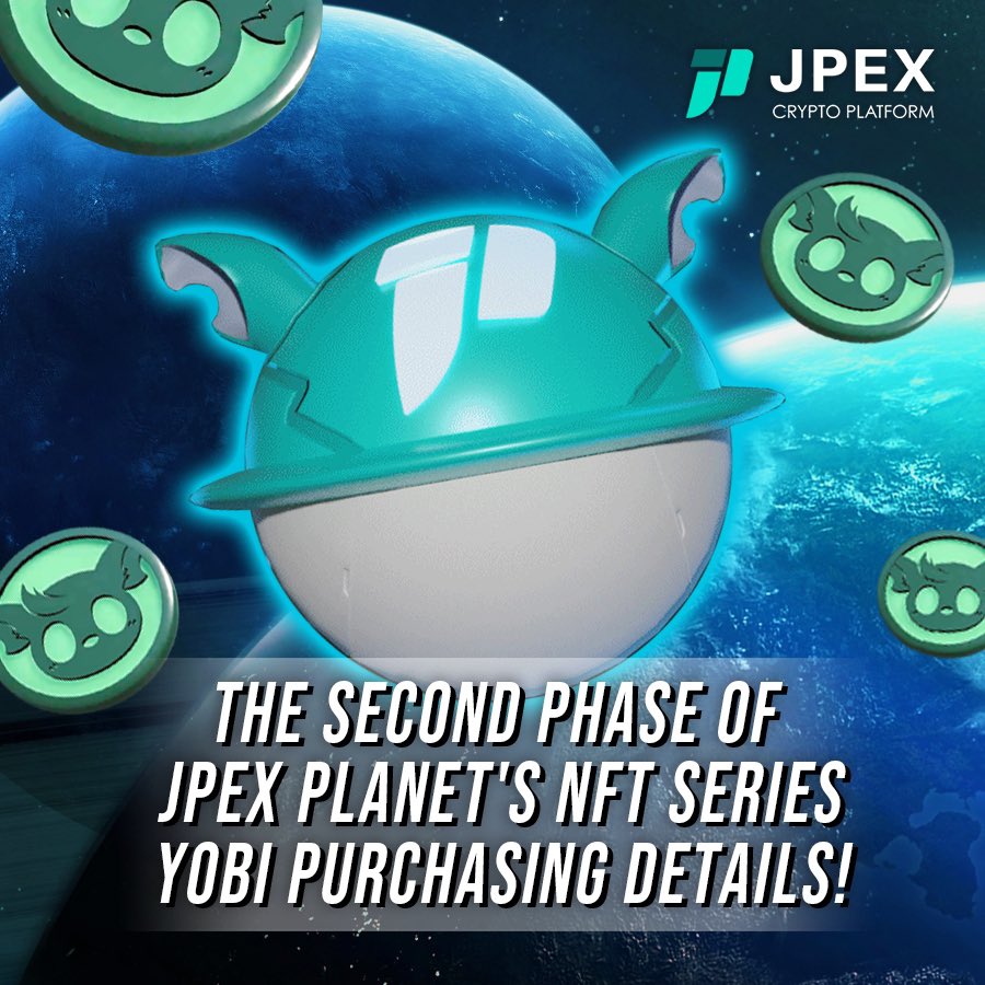 📢The non-fungible token (NFT) Series ‘YOBI’, part of the 2nd phase of the JP Planet Metaverse will be launched soon. 

• 8,888 YOBI character
• 2.5 ETH / 400,000 JPC for each
• 888 holders of the YAMI NFT will receive YOBI BALL for FREE via airdrop

🔗jp-ex.io/zh/JPP-NFT-mys…