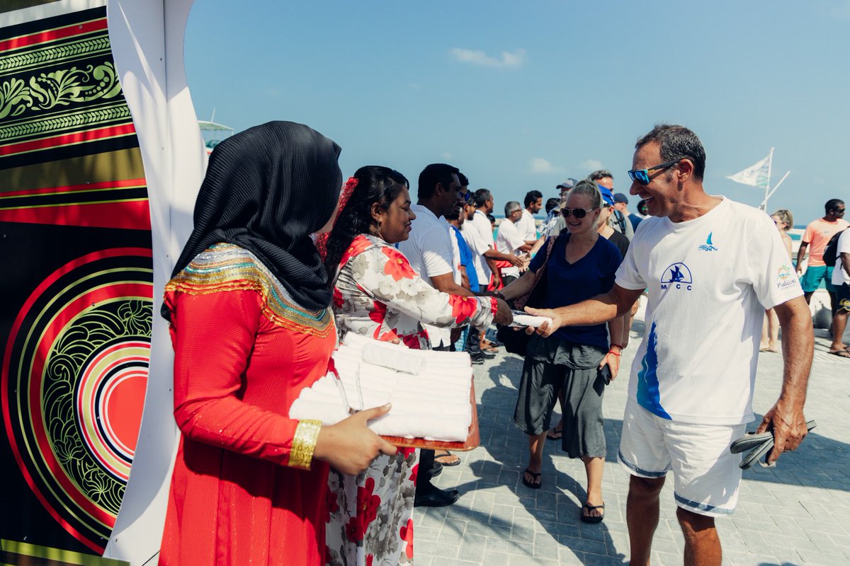 Just arrived at the stunning island of Aa.Rasdhoo for the Maldives Yacht Rally, and we were greeted with open arms by the friendly locals and council members! 🌴The warm welcome was truly heartwarming, and we can't wait to explore everything this beautiful island has to offer.⛵️