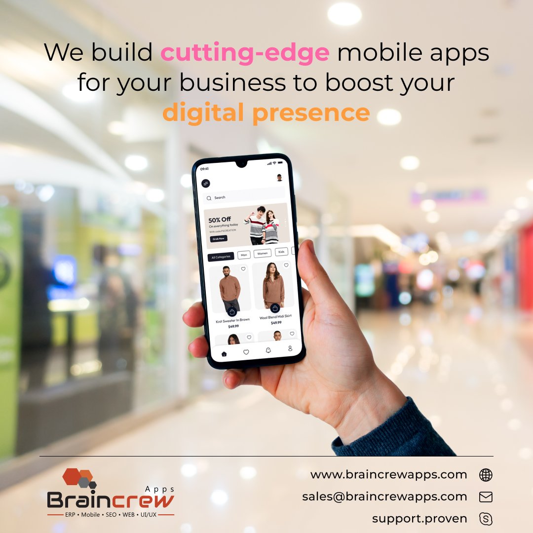 braincrewapps's tweet image. Build your digital presence and outperform your competitors by developing a revolutionary #mobileapp with @braincrewapps
Hire Us: bit.ly/39RrWSo
#mobileappsdevelopment #appsdevelopment #nativeappsdevelopment #hybridappsdevelopment #flutter #android #iOS #reactnative