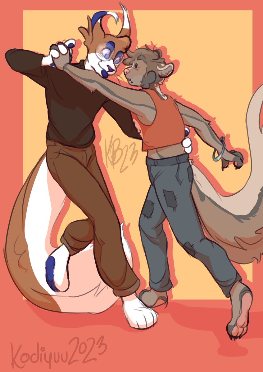 KodaBeach's tweet image. heyy haven't posted in a while so have some ship art I did of my fiancé's sona and mine!
their names are owl and bubba and I love them :)

#furryart #furryoc #shipart #furryartwork #commissionsopen #commissiojs #Fursona #furry