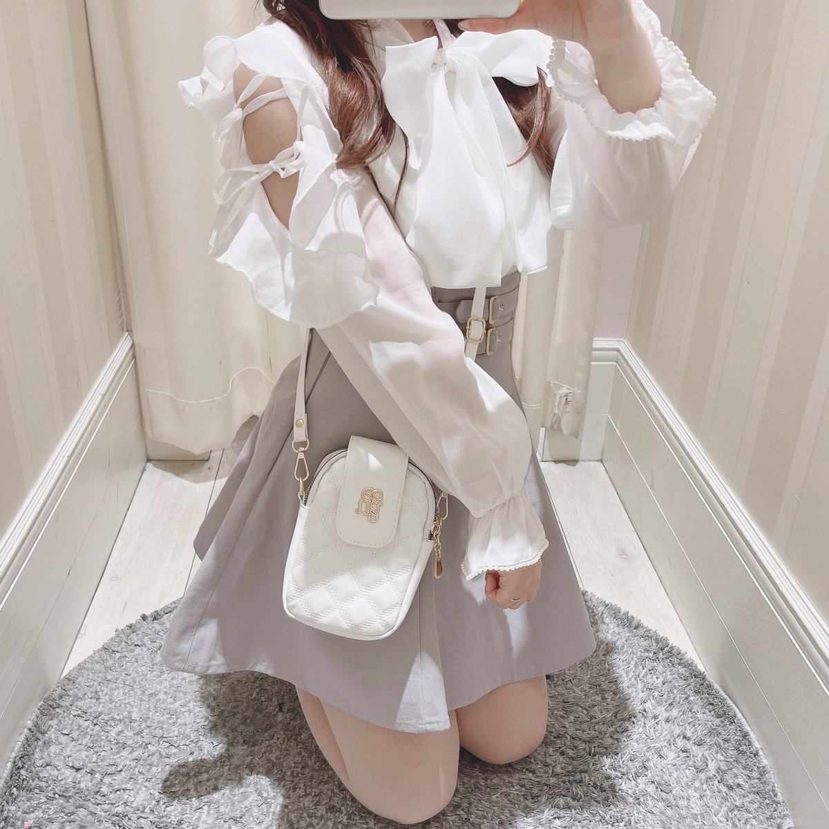 bubbles パターンフレアガーリーワンピース BUBBLES パターンフレア