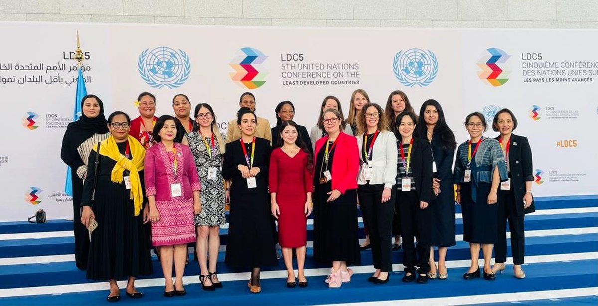 At #LDC5 Conference in Doha on #InternationalWomensDay ❤️🌸👸🏻 A remembrance of our strength which lies in our collective spirit to do better in this world, with the women delegates of the @UN #SecondCommittee being a testimony to this! #GirlPower💃🏻💪