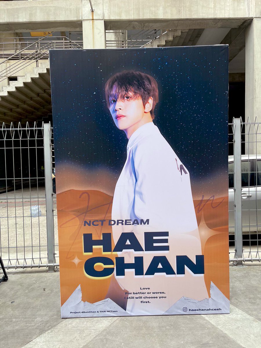 Project4SunChan's tweet photo. ป้ายน้องแฮชานติดตั้งแล้วนะคะ

📍: ทางเชื่อม The portal และ Impact Arena 
🗓️ : 10-12 March  2023

☀️ แวะไปถ่ายรูปน้องกันได้นะคะ

#Project4Sunchan 
#HAECHAN #แฮชาน 
#NCTDREAM_THEDREAMSHOW2_in_BKK 
#THEDREAMSHOW2_in_BKK https://t.co/pZBUhK4buw