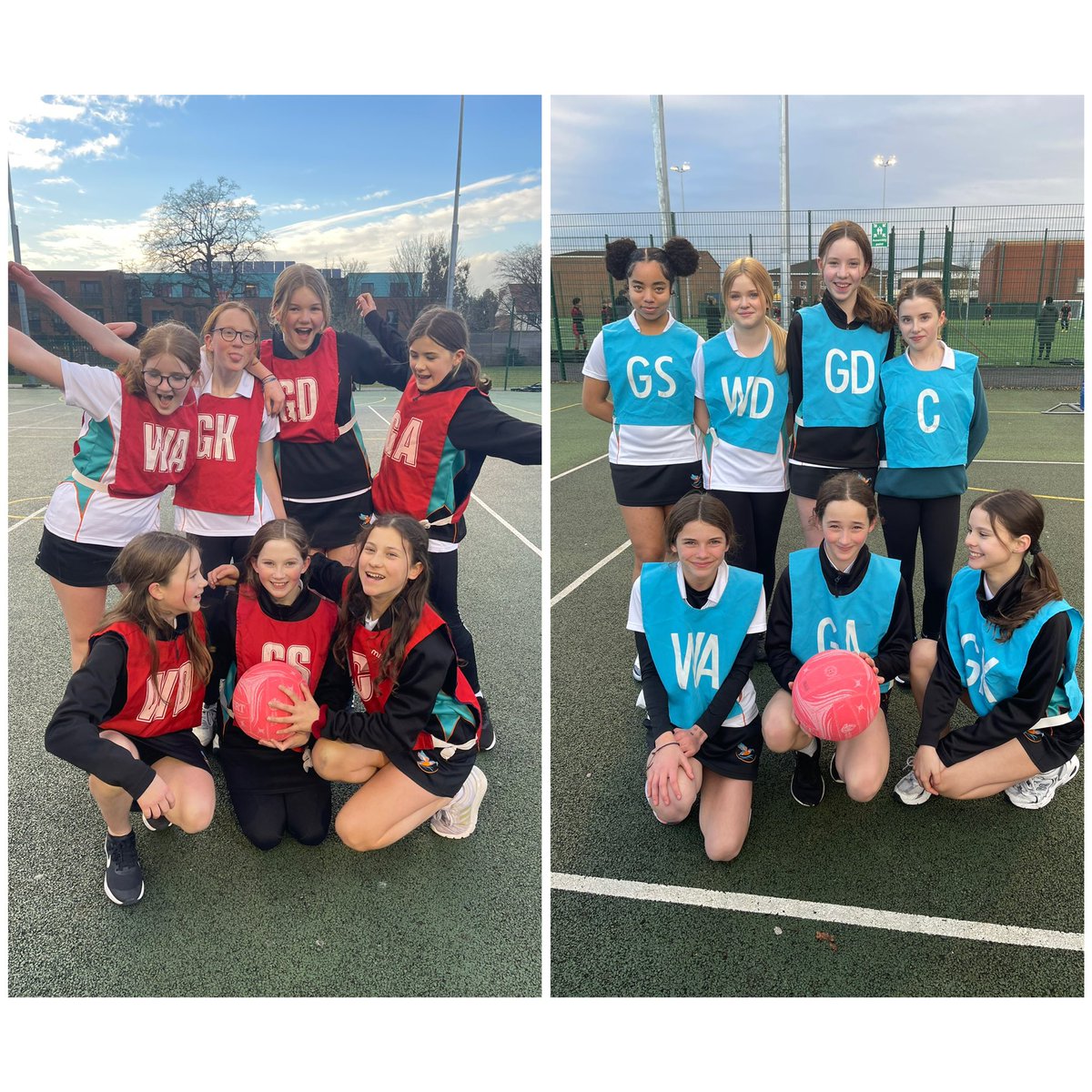 Another two great wins for our U12 & U13 Netball teams! 🏐Thank you @hampton_high for the match! It was very close at the beginning. However, Teddington we’re able to gain momentum in the second half and gain more goals. POM Holly and Milly ⭐️