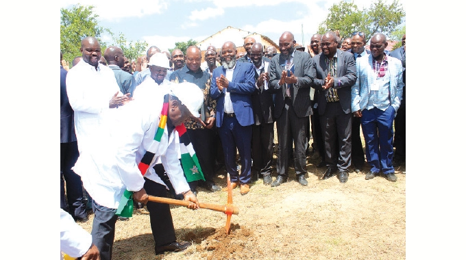 Addressing thousands of people who gathered to witness the groundbreaking ceremony for St Noah College boarding project at the school yesterday, @edmnangagwa said the Second Republic will not put its foot off the pedal to see a developed and modernised #Zimbabwe @Shashie08