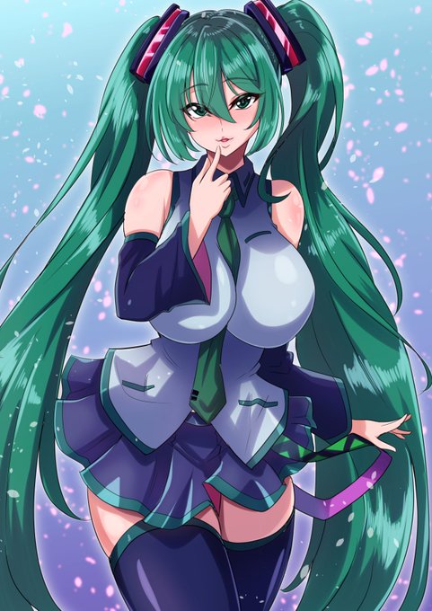 #ミクの日2023
#初音ミク
もっと角度つけるべきだったかな～💧 