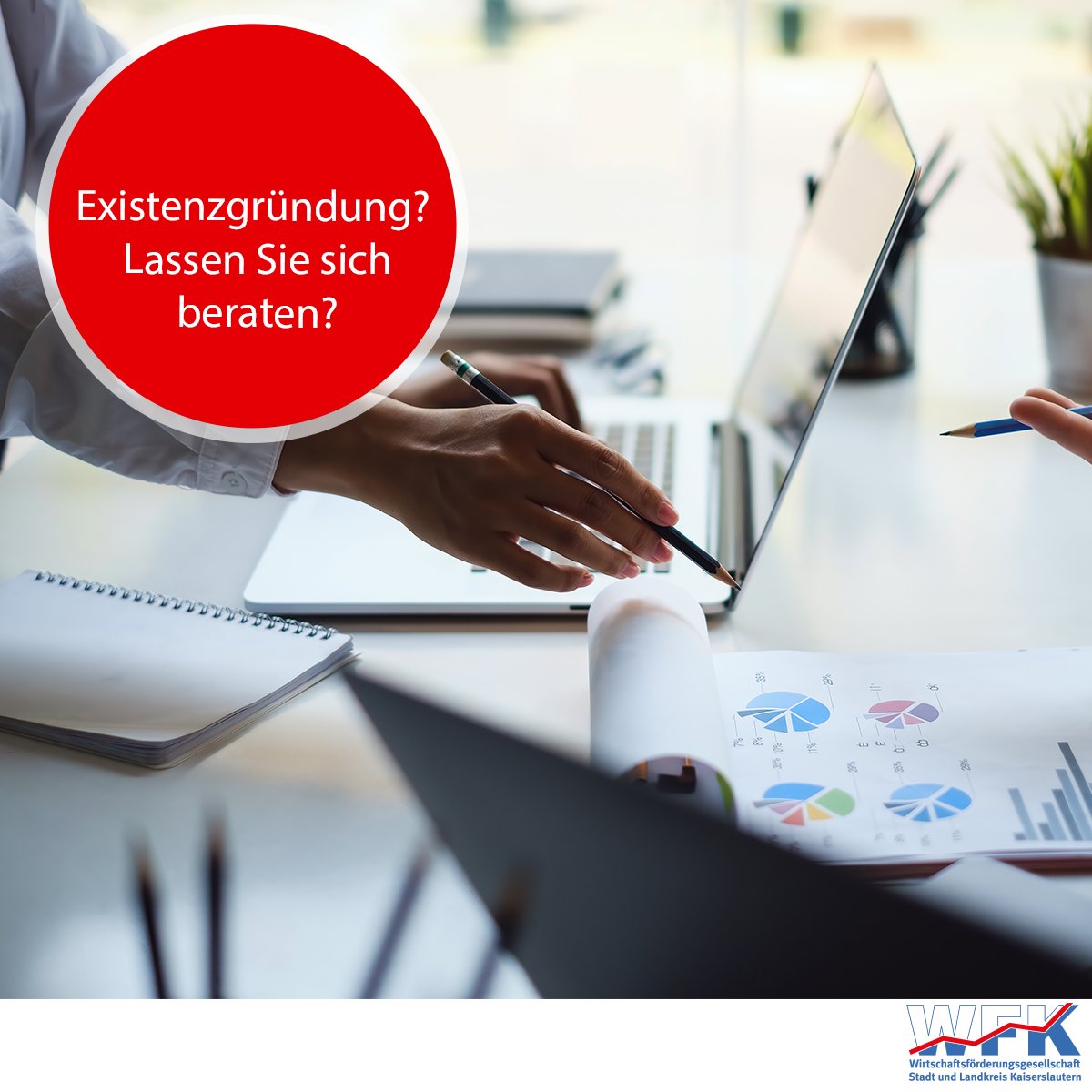 Wirtschaft fördern - das geht nur aktiv. 📈
Aus diesem Grund arbeiten wir eng mit dem Business + Innovation Center Kaiserslautern (BIC) zusammen. Hier können Sie sich ausführlich beraten lassen, wenn Sie zum Beispiel den Weg in die Selbstständigkeit wagen wollen.