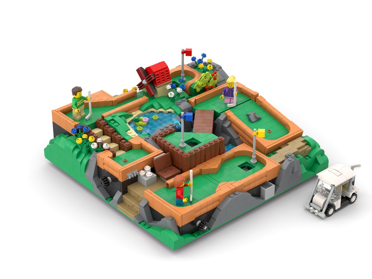 Vote now for my Working Mini Golf Course to help turn it into a real limited edition LEGO set: bricklink.com/v3/designer-pr…! #LEGO #BrickLink #BDPSeries1 #BrickLinkStudio #MiniGolf #Golf