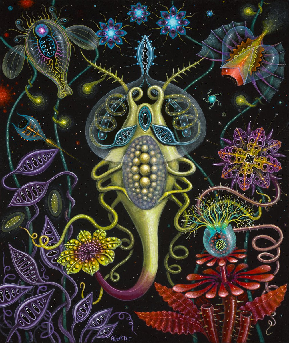 A new painting, 'VISITANT' ~ Print here: is.gd/VkyxN3 ~ Original here: is.gd/h53utX