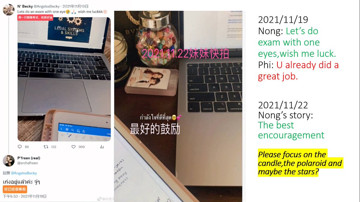 binnydollar's tweet photo. Do you remember the story of '5 minutes drive Donut's Delivery' story? This delivery story actually linked to another Hordeolum story. It's kinda complicated but summary is :
Phi accompanied Nong for almost a week. went out had date with frenz after Nong finished her exam but https://t.co/mH2tUhYx9q
