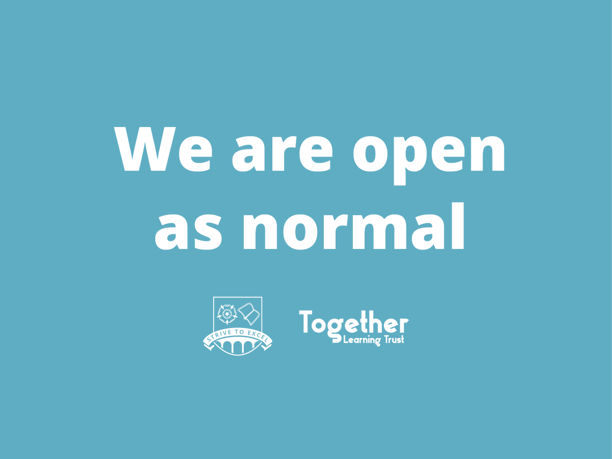 Transport is currently running as usual, but there is the chance of an early pickup should the weather deteriorate. We will keep you informed as the day progresses.