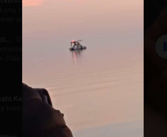 alarm_phone's tweet photo. 🆘~200 people in distress off #Kerkennah! 
We were informed that the Tunisian Coastguard attacked 5 boats trying to escape from #Tunisia and stole their engines. ~200 people are left adrift while the Coastguard is watching! In Tunisia Black people are attacked, on land &amp; at sea! https://t.co/p6eP5fOl0Z