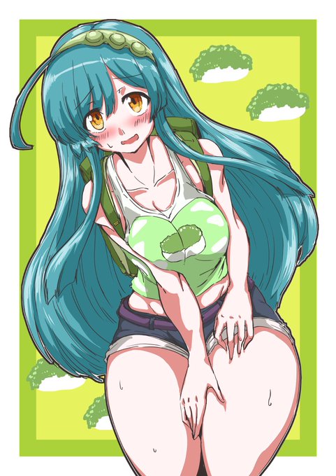 #ずんちゃんモチモチ木曜日 
今日のホットパンツ幼児柄タンクトップランドセルです 