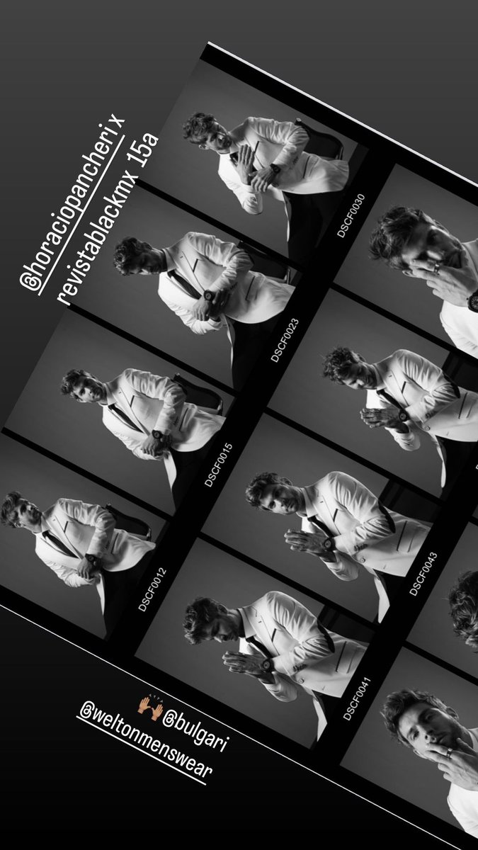PancheriFansEs's tweet photo. Deseando ver el reportaje de Pancho en la Revista Black México para @bulgari 
#HoracioPancheri💙 #RevistaBlack #Black15a https://t.co/PwNJpWlq2c
