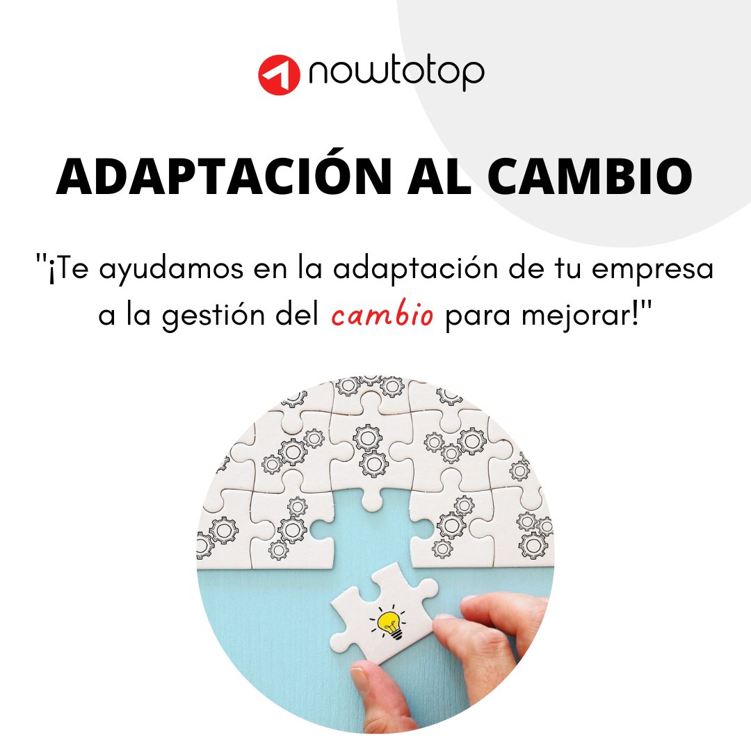 Conseguir en un entorno de diferenciación, conocimientos, habilidades y experiencia, es el resultado de años previos acompañando a marcas y empresas a superar desafíos 🤝

¡Te ayudamos en la adaptación de tu empresa a la gestión del cambio para mejorar!