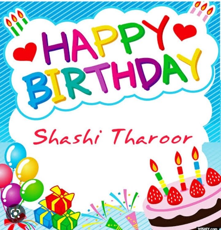 #HBDShashiTharoor
#Tharoorians
@ShashiTharoor