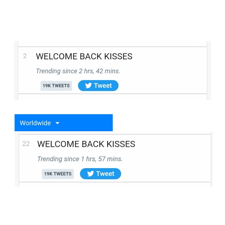 Still Trending Nationwide and Worldwide

WELCOME BACK KISSES
<a href="/KissesDelavin/">Kisses Delavin</a> #KissesDelavin