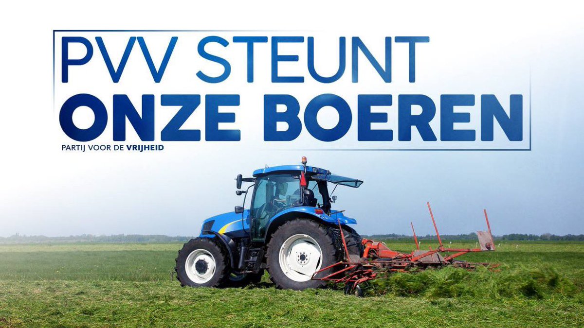 Het is onaanvaardbaar dat boeren kapot worden gemaakt door de boerenhaat van #Kaag en #Rutte die boerengrond zullen gaan volproppen met huizen voor asielzoekers. 

Dus ik zal bij het #boerenprotest zijn zaterdag in het Zuiderpark in Den Haag. De #PVV is solidair met onze boeren!