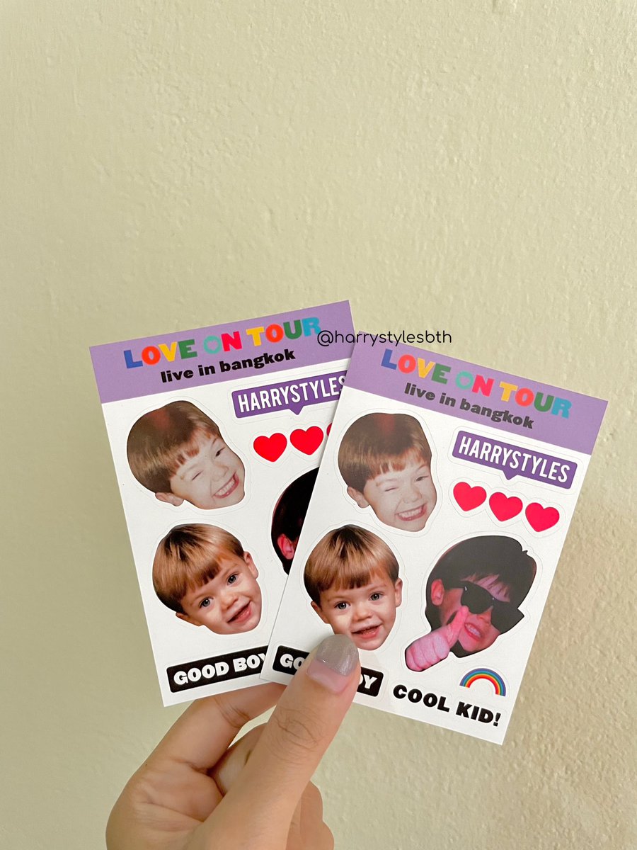 harrystylesbth's tweet photo. Love On Tour 2023 BKK
— Giveaway ❤️‍🔥✨

สติ๊กเกอร์ผลิตเสร็จแล้วน้า เอาของจริงมาอวด 🫣✨
Sticker is already tooooooo!

#LoveOnTourBKK 
#HarryStylesTH2023 https://t.co/TW6ertrOir