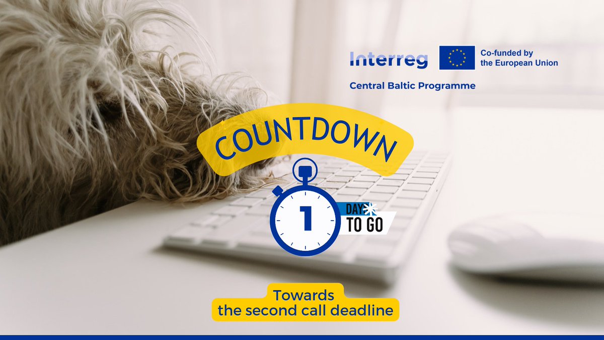 CentralBaltic's tweet image. ⏰ Clock is ticking! 
🕛The second call will close in 24h. We strongly urge our applicants to submit project proposals to Jems ASAP.
🦸‍♀️Do NOT leave it for the very last minute(s). You can do it!

#centralbaltic #Interreg #secondcall #EUfunding