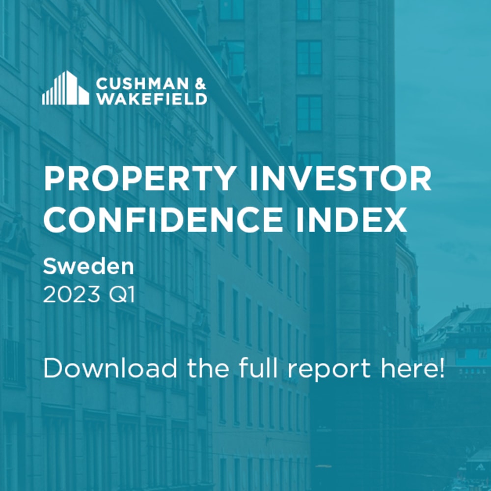 CushWakeSweden's tweet photo. Cushman &amp; Wakefields senaste ”Property Investor Confidence Index” vittnar om ett flertal utmaningar på den svenska fastighetsmarknaden. https://t.co/jNnRgDXGVC https://t.co/2DbD1Z2d5p