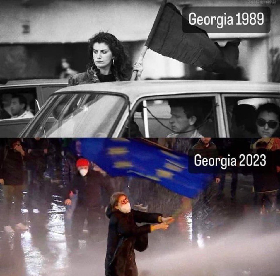 Nothing can stand against the will of Georgian people to live in a democratic state and become a flu-fledge member of the Euro-atlantic family. It was clearly expressed by the free society once again. #GeorgiaIsEurope 🇬🇪🇪🇺✌️