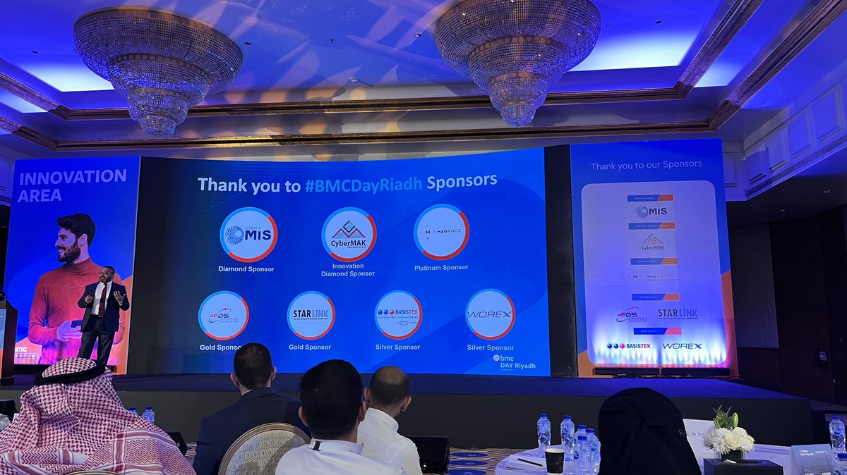 MisAlmoammar's tweet image. It was our pleasure to be a diamond sponsor at #BMCDayRiyadh &amp;amp; we got a great opportunity to meet our customers, and partners. 

Thank you #BMCSoftware  for the amazing day.  

#BMCSoftware #BMCHelix