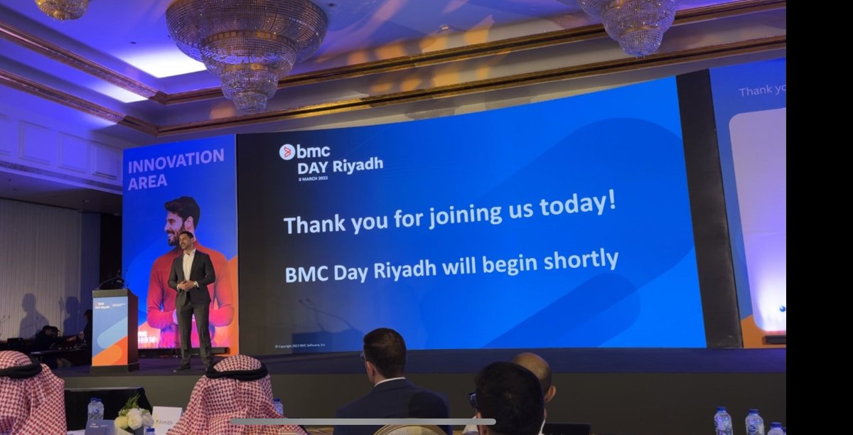 MisAlmoammar's tweet image. It was our pleasure to be a diamond sponsor at #BMCDayRiyadh &amp;amp; we got a great opportunity to meet our customers, and partners. 

Thank you #BMCSoftware  for the amazing day.  

#BMCSoftware #BMCHelix