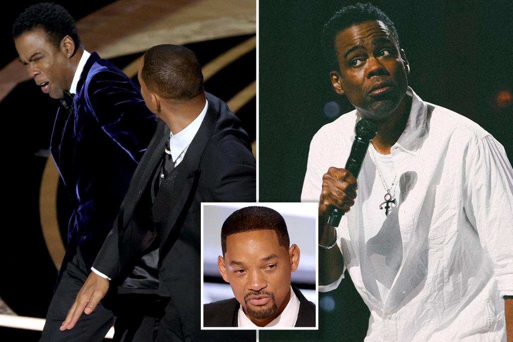 nypost's tweet image. Will Smith ‘embarrassed, hurt’ over Chris Rock’s comments in Netflix special: report trib.al/diLg1fl
