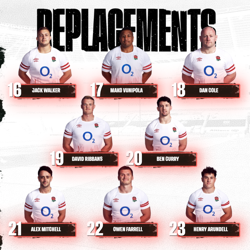 EnglandRugby's tweet photo. Steve Borthwick has named our side for #ENGvFRA on Saturday 🌹

@O2 | #WearTheRose