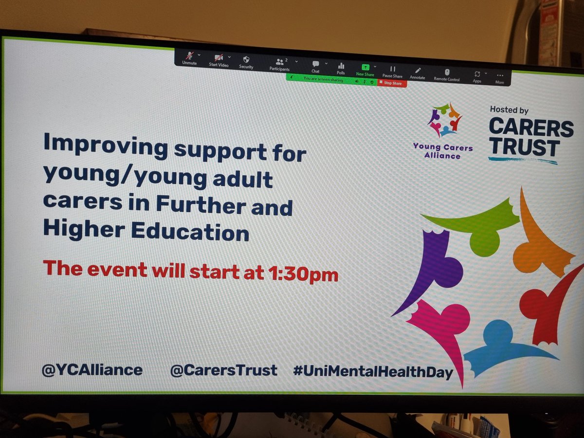 On #UniMentalHealthDay, the day where the @CarersTrust report highlighted the real impact that caring can have on studying and wellbeing, it's really fitting to be holding our next @YCAlliance webinar looking at how to support young/young adult carers in further/higher education