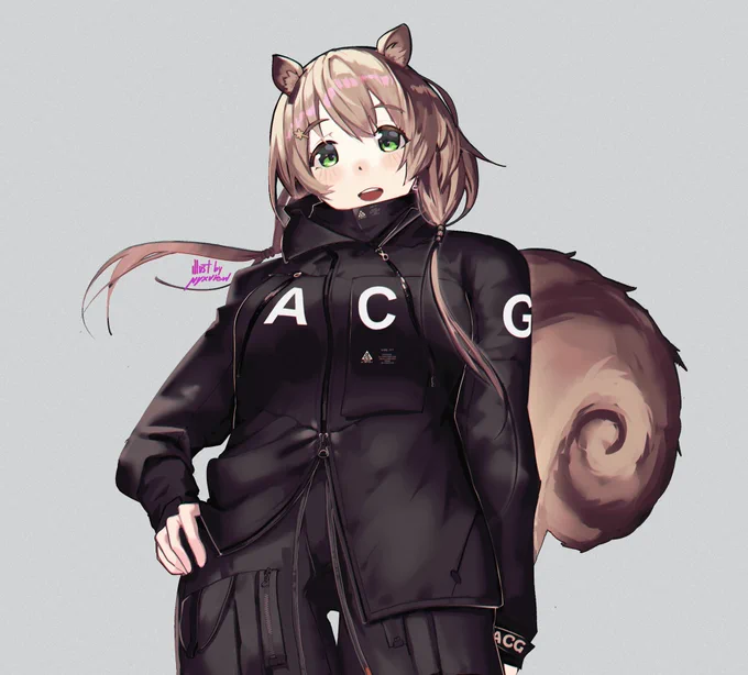 Risu in Nikelab ACG fit  #iRISUtration Alt version on reply 
