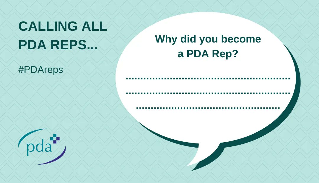 the_pda's tweet photo. Calling all #PDAreps – why did you become a PDA Rep?

Did you know that we have multiple different networks of trained reps that support specific members and areas of the field? Find out more here: https://t.co/N4JLUusBPG

Not yet a member of the PDA? Join today! https://t.co/LCey6sEzT7