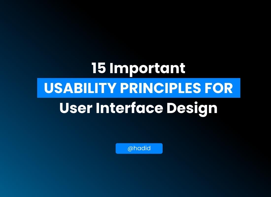 webuicode's tweet image. A well-designed website is both visually appealing and easy to use.
#UsabilityPrinciples #UserExperienceDesign
#UIUXPrinciples #HumanCenteredDesign #UserFriendlyDesign #AccessibilityDesign #UserTesting