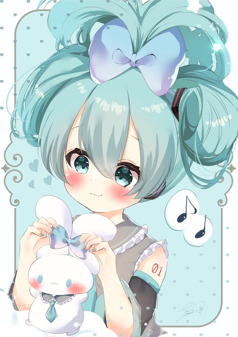 #ミクの日 #ミクの日2023 
シナミク再掲☁️☁️ 