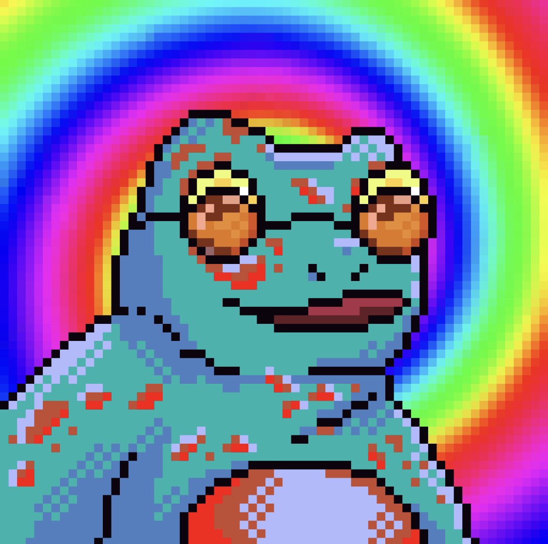 Thecheech88's tweet photo. Another Eugene @trippytoadznft by @GoodTripNetflix for the collection!! Had my eye on this bad boy for a few days now, thanks @sloan_6s for making this the first thing I saw when I woke up this morning! 🐸🍄🐸🍄#trippytoadz #nftcollection https://t.co/d3ltaFJKUq