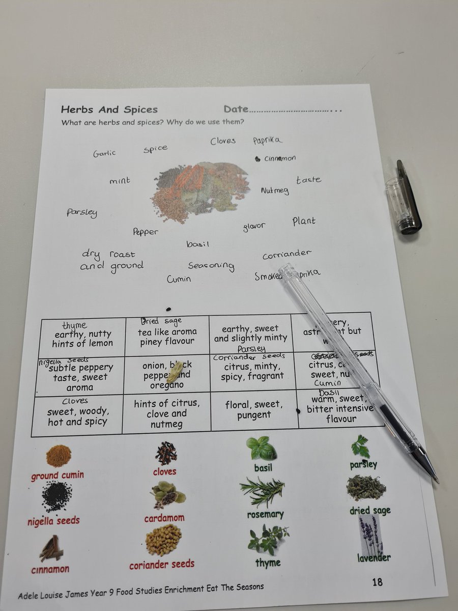 9FPN @Whitefield_NW2 learning about herbs & spices testing their palette   & matching each one to their description #sensoryscience @Foodafactoflife @RoySocChem