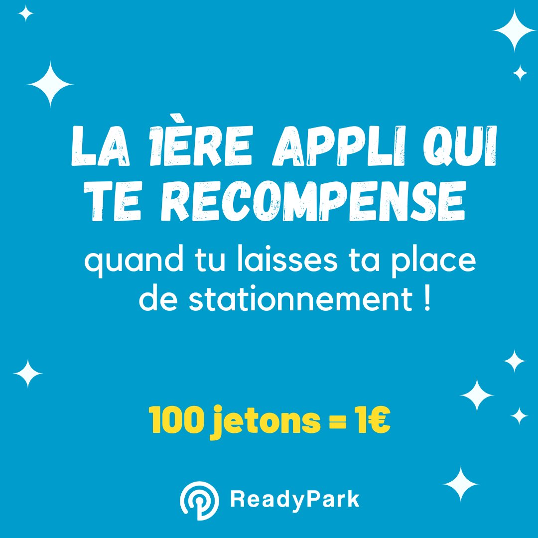 Utiliser Readypark, c'est vous faciliter la vie, mais c'est aussi une façon de se faire plaisir grâce à notre système de récompense 💸
Le simple fait de prévenir la communauté que tu quittes une place, te rapporte des jetons !!!! Dingue non ?!
Rejoins-nous 🤩