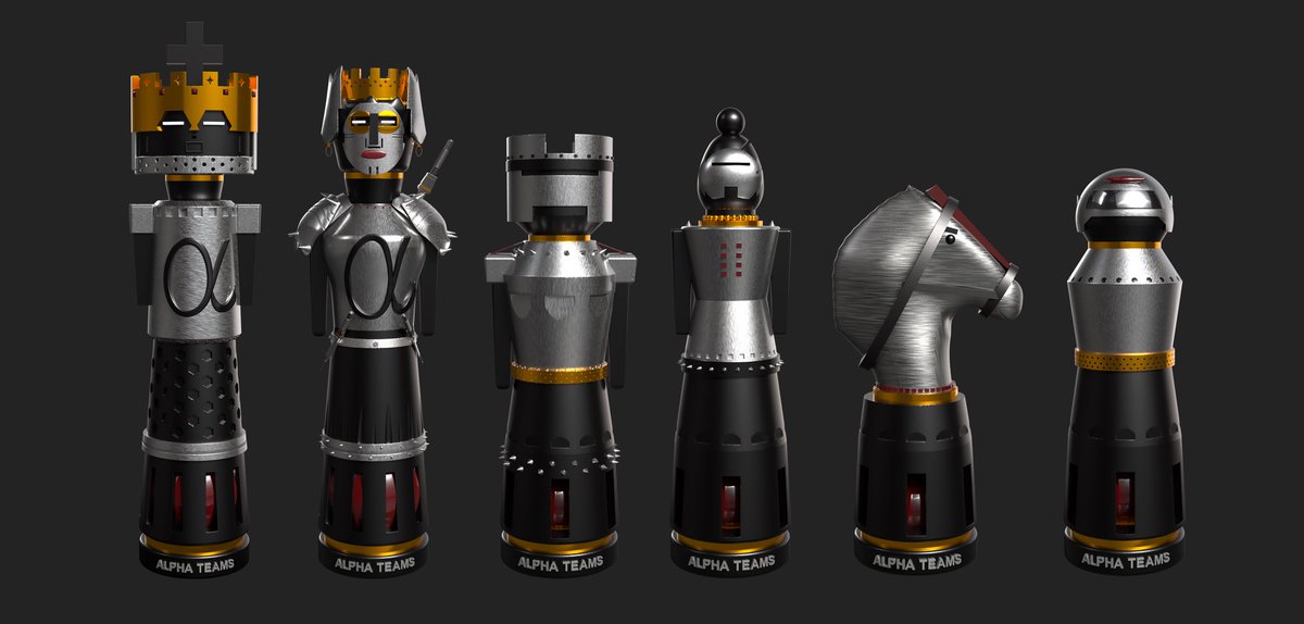 BishopBattalion's tweet photo. The alpha teams leaderboard at @TheImmortalGame is complete and so is the alpha teams set - modeled and designed by @CalvinGaunce with assistance from the #BishopBattalion team. Great work all teams. See you in beta #chess #onIMX #NFT https://t.co/vxcGXxqXJi