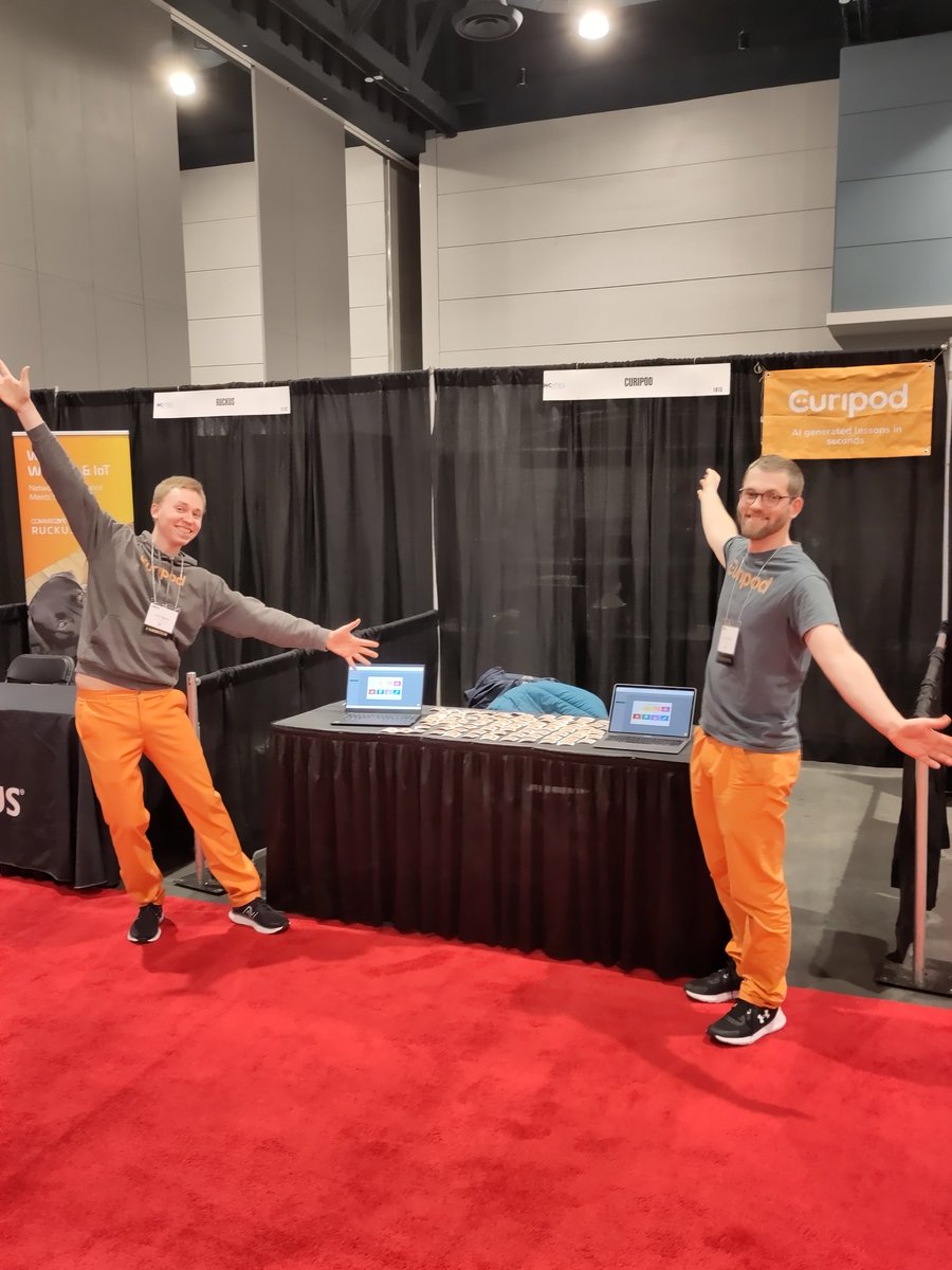 #NCTIES23 do you want free @curipodofficial premium?🤩

Tag a friend and come by booth 1015 and you both get 3 months of free Curipod Premium🧡
