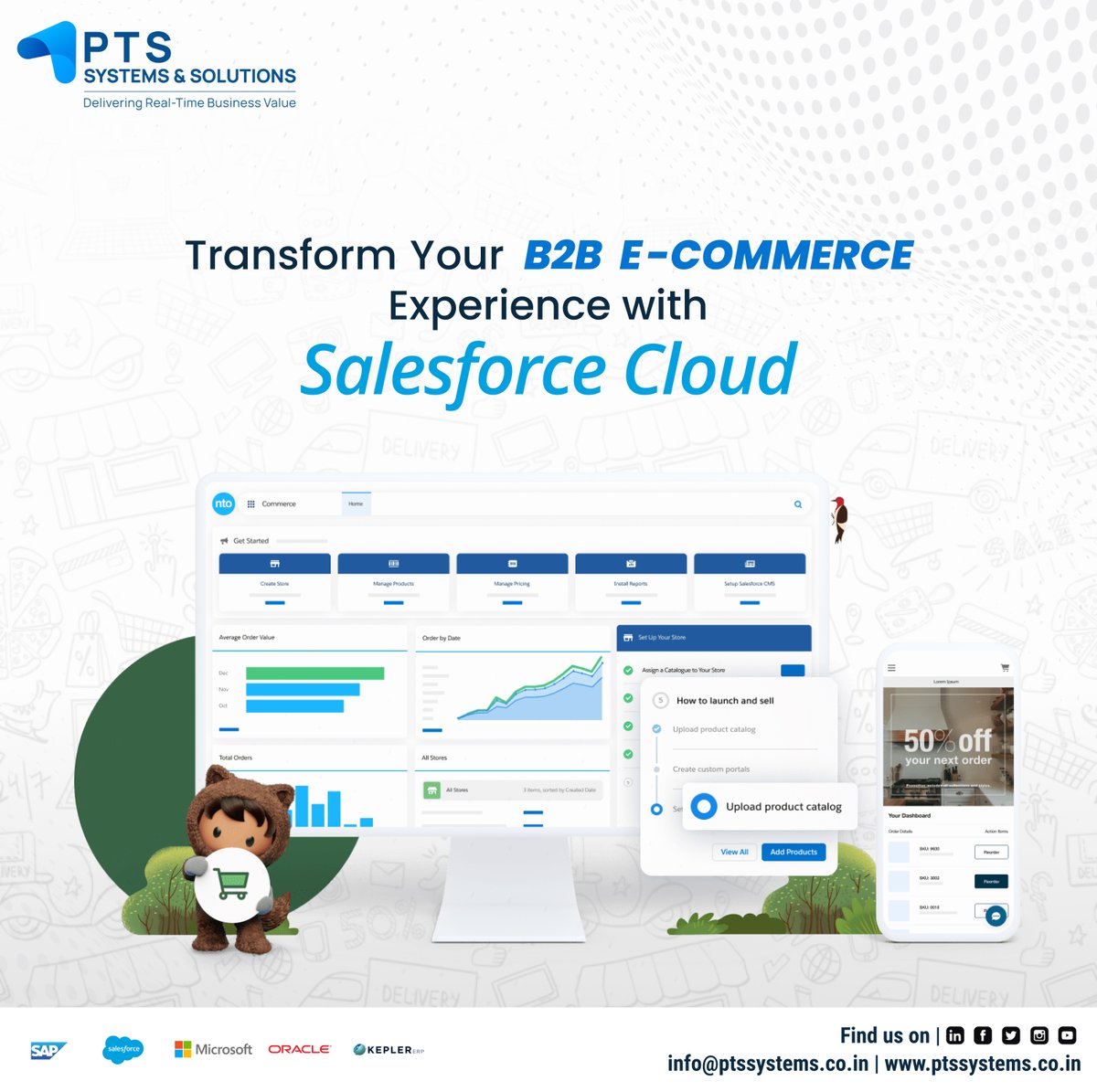 PtsSystems's tweet image. &quot;Is your B2B e-commerce experience falling short?&quot; 😕 
It&apos;s time to transform it with #SalesforceCloud! ☁️💻 Streamline your sales process, increase customer engagement, and boost revenue. 💰
ptssystems.co.in/salesforce-crm…