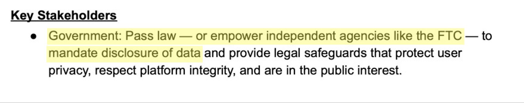 16.  Their taxpayer-backed conclusions: the state should have total access to data to make searching