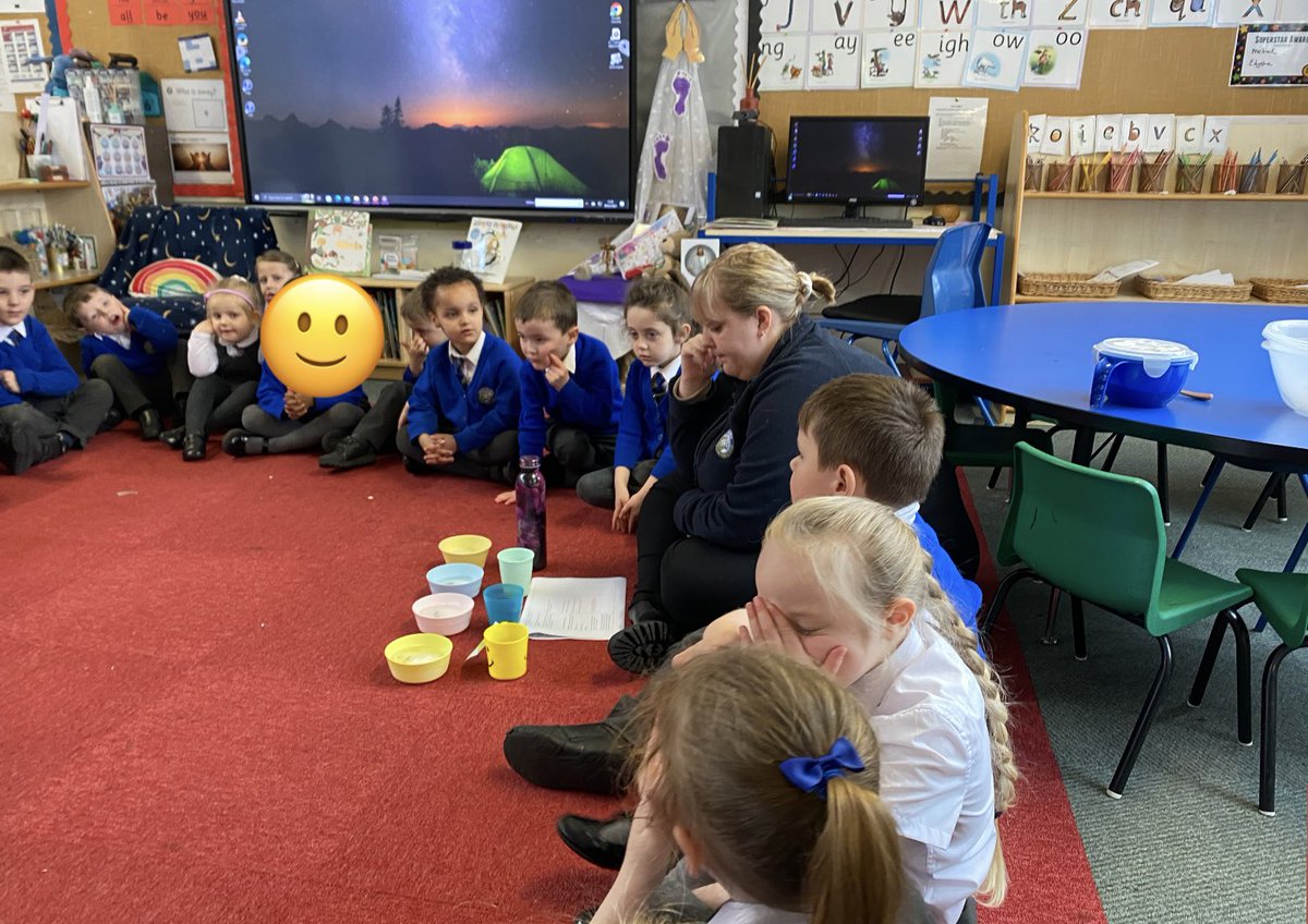 Mrs Twycross enjoyed visiting Reception this morning to see such a fun experiment taking place. The children could not believe that their toys were frozen in ice and came up with lots of suggestions about how to set them free. #Science #EngagedLearners #IceAndDinosaurs