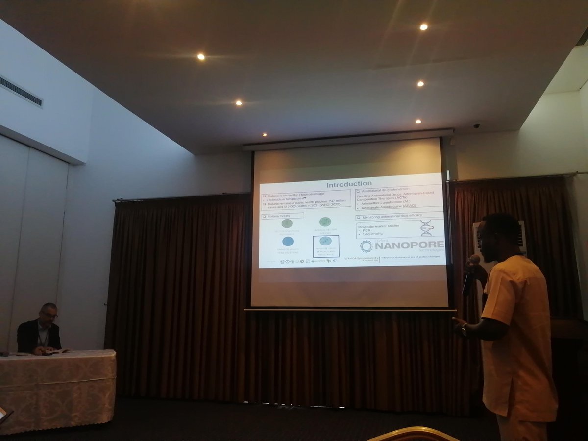 ace_partner (@ace_partner) on Twitter photo #wanidasymposium Room 2: Edem ADIKA, Master's student, <a href="/WACCBIP_UG/">WACCBIP</a> <a href="/UnivofGh/">University of Ghana</a> on
Molecular Determinants of Plasmodium falciparum Antimalarial Drug Tolerance in #Ghana with Dr. David COURTIN from <a href="/ird_fr/">IRD.fr</a> <a href="/univ_paris_cite/">Université Paris Cité</a> like Session Chair <a href="/WANIDA_ACEs/">WANIDA</a> <a href="/AFD_France/">Agence Française de #Développement (AFD) 🇫🇷 🇪🇺</a> <a href="/BM_Afrique/">Banque mondiale AFR</a> #wanidasymposium Room 2: Edem ADIKA, Master's student, <a href="/WACCBIP_UG/">WACCBIP</a> <a href="/UnivofGh/">University of Ghana</a> on
Molecular Determinants of Plasmodium falciparum Antimalarial Drug Tolerance in #Ghana with Dr. David COURTIN from <a href="/ird_fr/">IRD.fr</a> <a href="/univ_paris_cite/">Université Paris Cité</a> like Session Chair <a href="/WANIDA_ACEs/">WANIDA</a> <a href="/AFD_France/">Agence Française de #Développement (AFD) 🇫🇷 🇪🇺</a> <a href="/BM_Afrique/">Banque mondiale AFR</a>