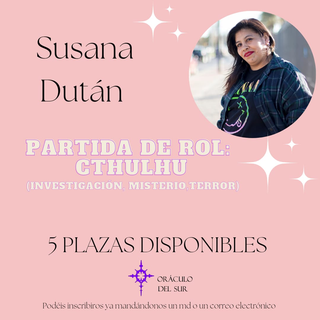 oraculosurparla's tweet photo. ¡Domingo de #rol con nuestras chicas a los mandos! Mas de 30 plazas para nuestras actividades para todas y todos los interesados,  ¿queréis aprender con ellas?
¡Arrancamos a las 17:30h!
#8M #DiaDeLasMujeres #juegosdemesa #juegosderol #parla #Cthulhu #tiktokdown https://t.co/WXxrGT1QgG