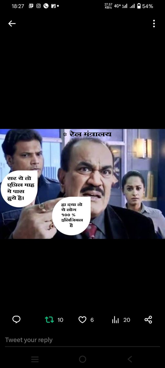 #Elligible_109Batch_CCAA_InGroupD
हक है हमारे ..हम लेके रहेंगे....एक ही तो मंजिल है hamari ...उसे पा के रहेंगे...
अप्रैल 2019 को पात्र करो
<a href="/AshwiniVaishnaw/">Ashwini Vaishnaw</a> <a href="/narendramodi/">Narendra Modi</a> <a href="/RailMinIndia/">Ministry of Railways</a> <a href="/WesternRly/">Western Railway</a> <a href="/AIRAAAOFFICIAL/">All India Railway Act Apprentice Association</a>